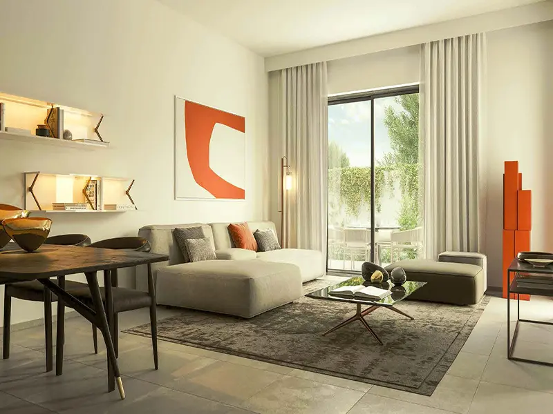 Stylish villa living room at Noya Viva Yas Island Abu Dhabi with contemporary design and spacious family areas..jpg