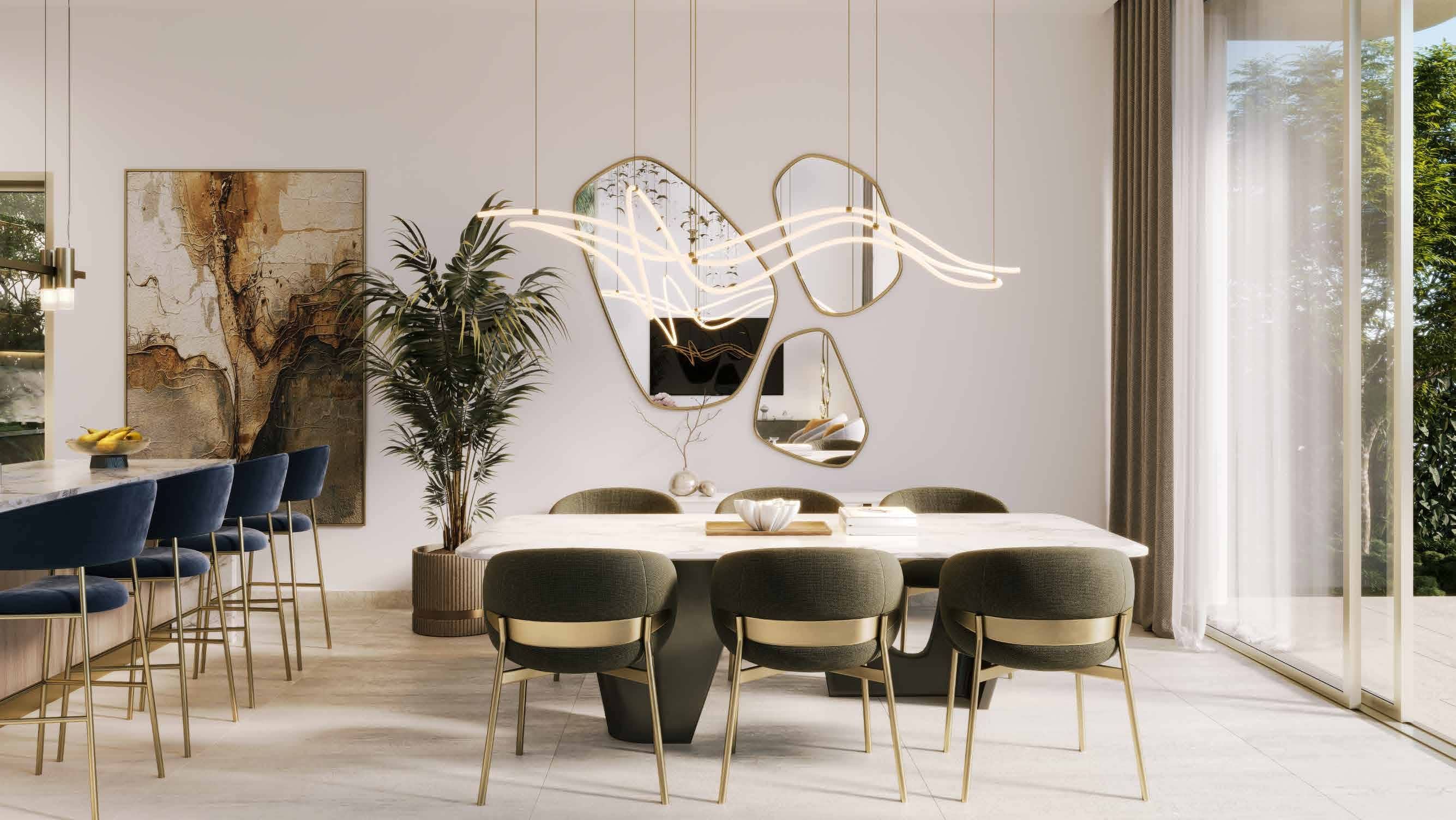 Modern residential interiors at Manchester City Yas Residences on Yas Island, Abu Dhabi offering refined waterfront living.